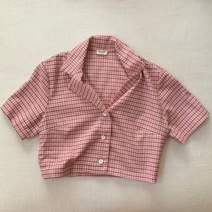 ❗️NEW NEVER WORN❗️Brandy Melville Plaid Vivian Top